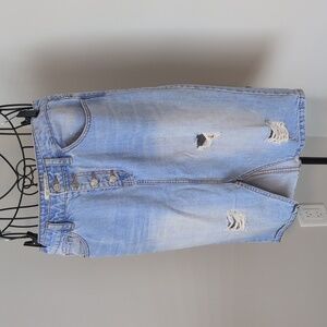 Guess Blue Denim Skirt with Button Detail